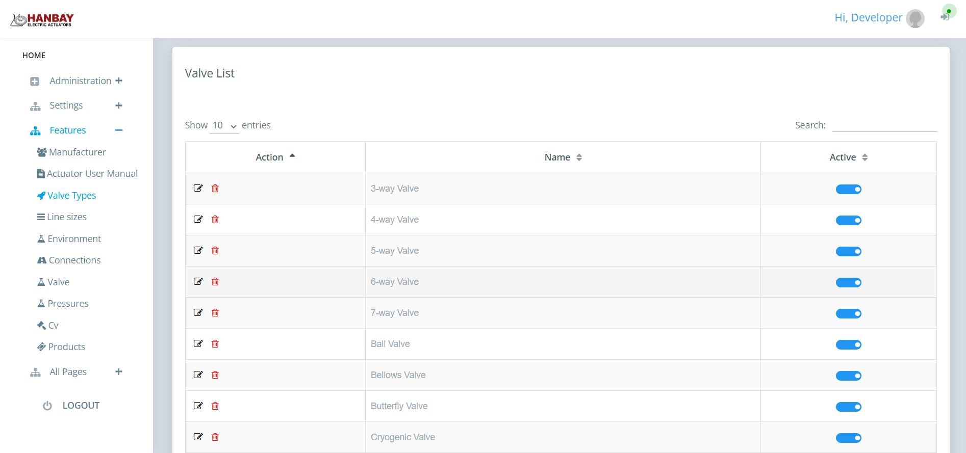 Hanbay Product Management System screenshot 10