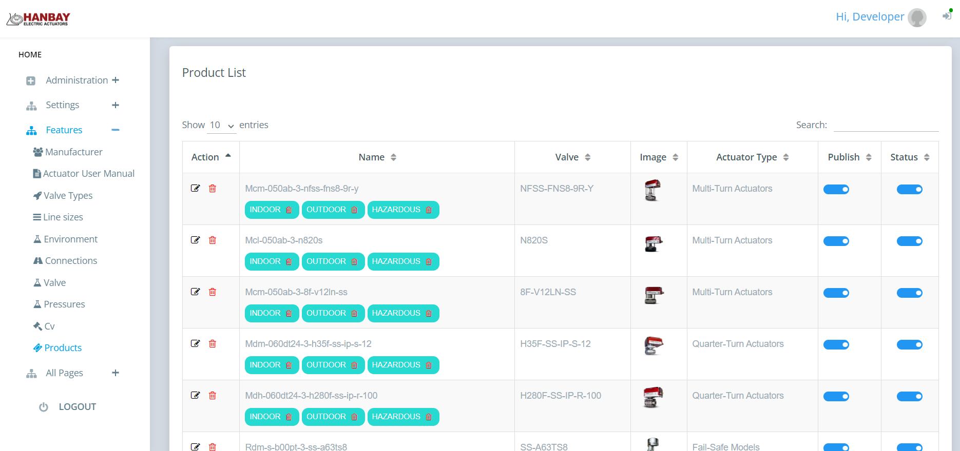 Hanbay Product Management System screenshot 9