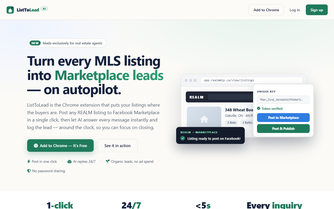 ListToLead — REALM to Facebook